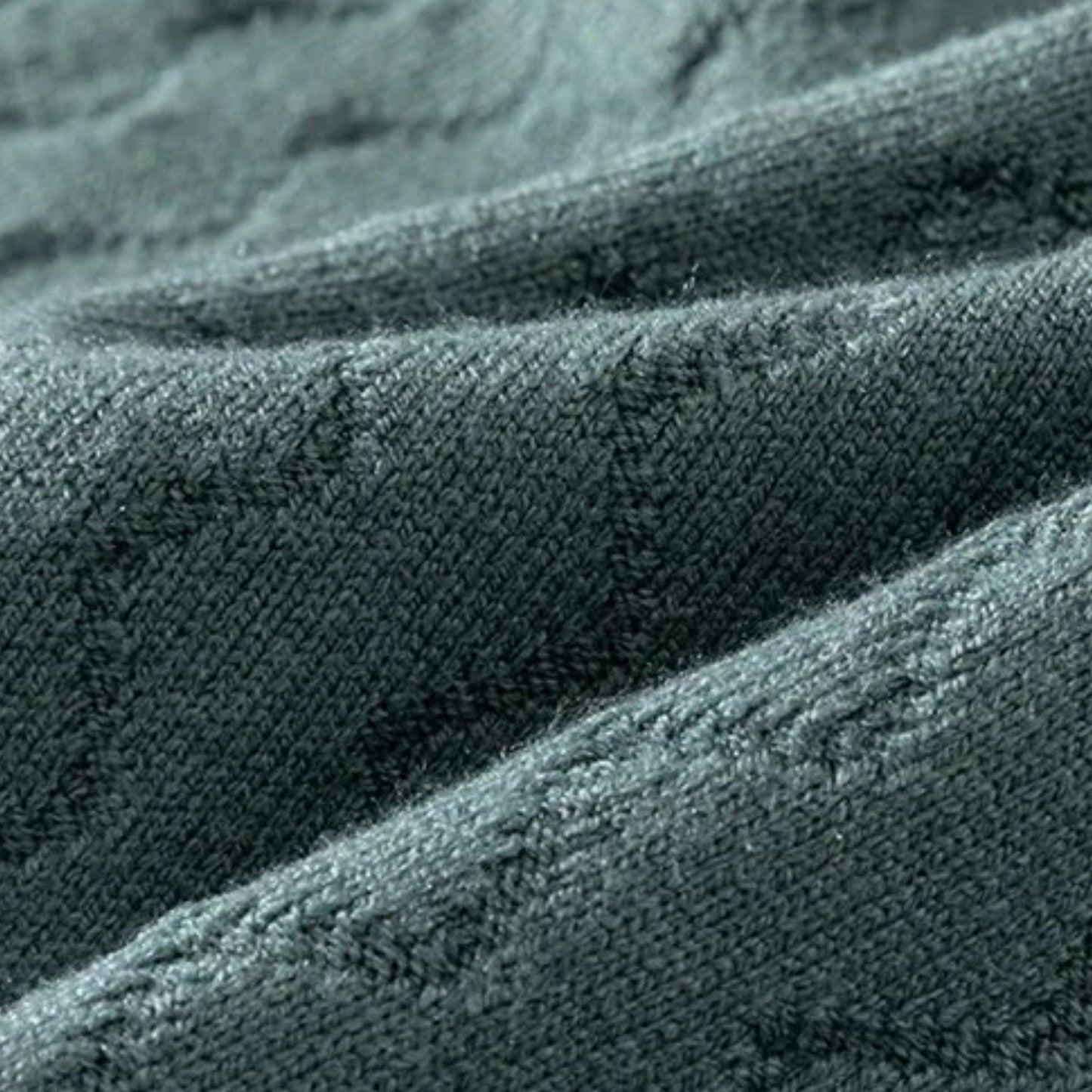Serrano Oversized Quarter Zip Polo, Wave Knit Texture With Ribbed Cuffs