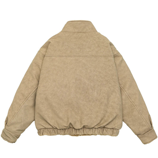 Bristol Fleece-Lined Corduroy Jacket with Sherpa Interior and Patch Pockets