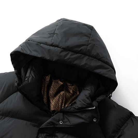 Field Quilted Down Jacket featuring Puffer Panels and Fleece Lined Interior