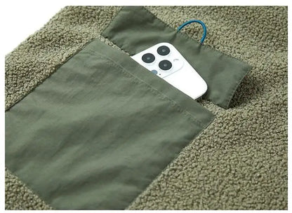 Fieldline Sherpa Pocket Pullover with Teddy Fleece and Half Snap Collar