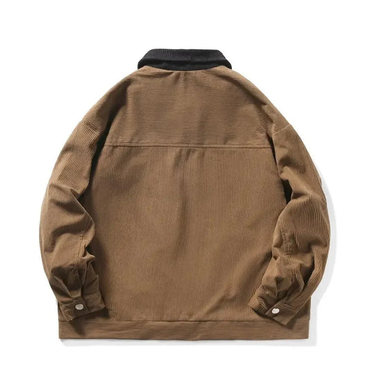 Corduroy Color Block Jacket