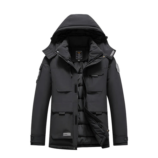 Marcus Field Jacket featuring Puffer Down Lining and Stacked Chest Pockets