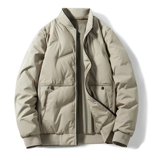 Nordwind Shell Bomber Jacket featuring Diamond Quilted Body and Ribbed Trim