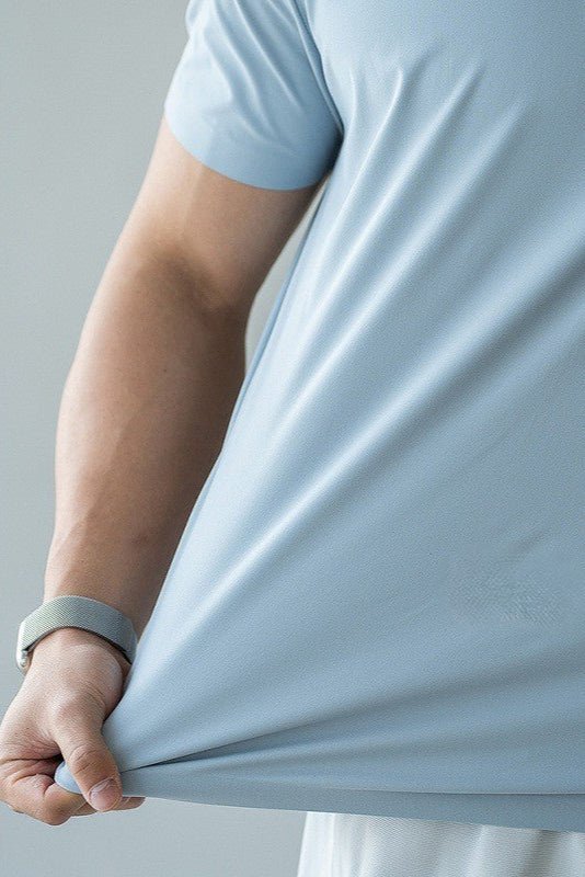 Pulse Short Sleeve Active Stretch Performance Polo Shirt featuring Spread Collar and Slim Fit