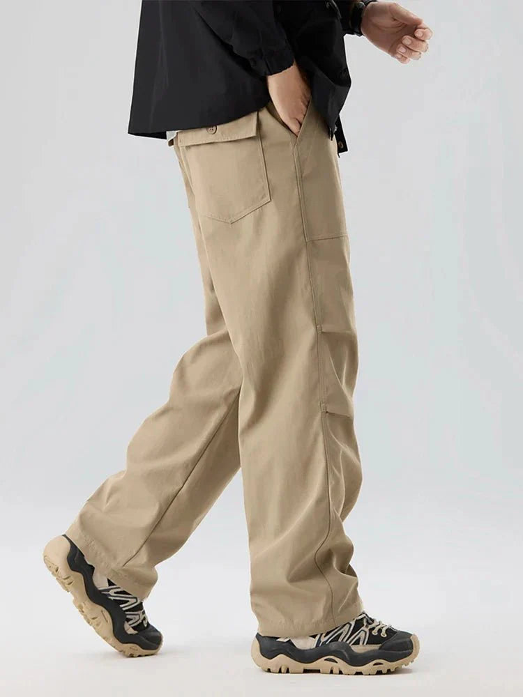 Ranger Wide Leg Cargo Pants featuring Oversized Side Pockets and Relaxed Fit
