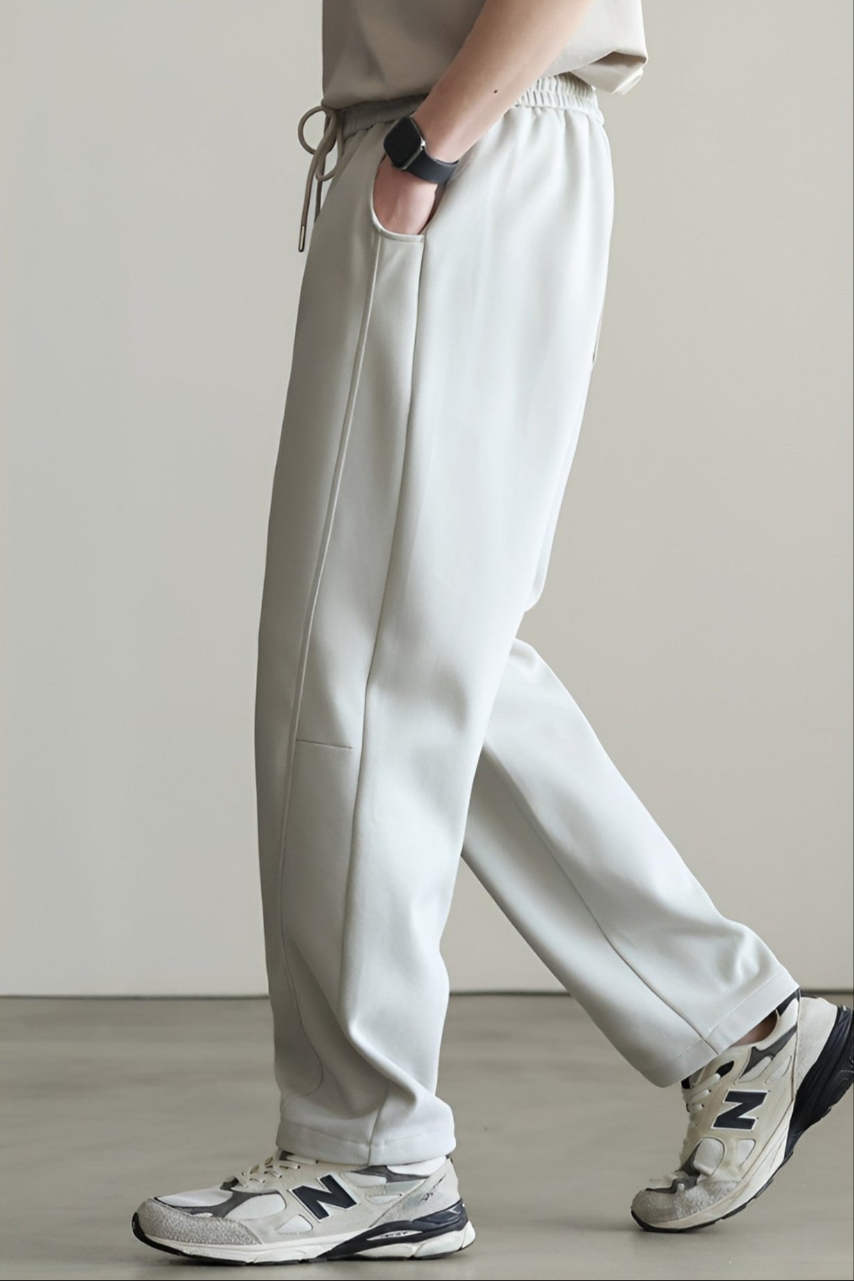 Regal Relaxed Wide Leg Active Pants with Deep Pockets and Elastic Waist