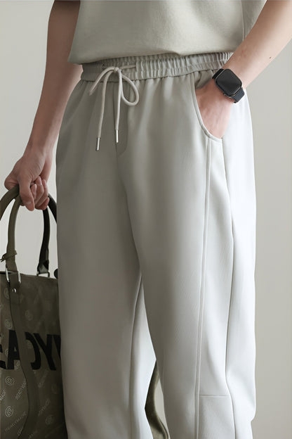 Regal Relaxed Wide Leg Active Pants with Deep Pockets and Elastic Waist