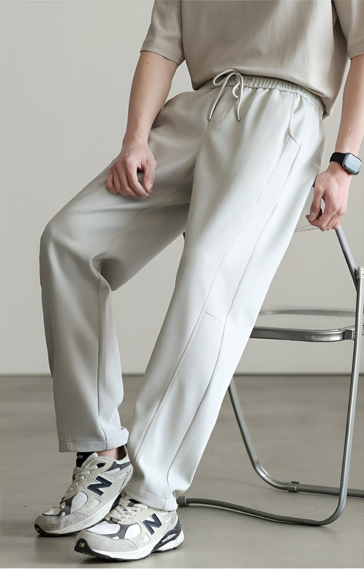 Regal Relaxed Wide Leg Active Pants with Deep Pockets and Elastic Waist