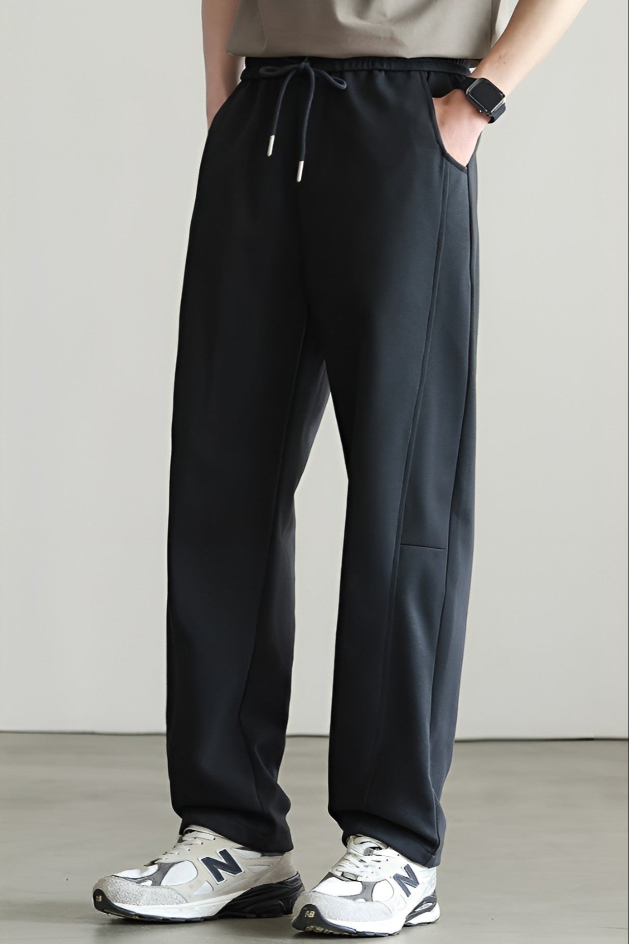 Regal Relaxed Wide Leg Active Pants with Deep Pockets and Elastic Waist