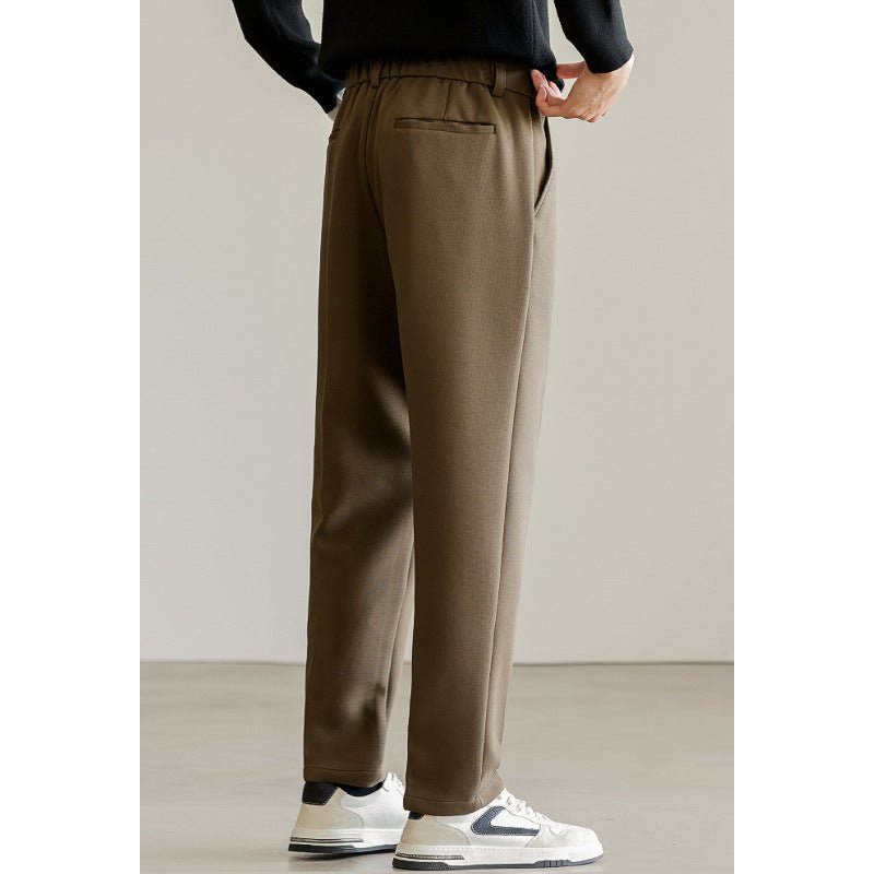 Regent Tailored Smart Fit Straight Leg Trousers with Clean Front and Side Slash Pockets