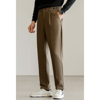 Regent Tailored Smart Fit Straight Leg Trousers with Clean Front and Side Slash Pockets