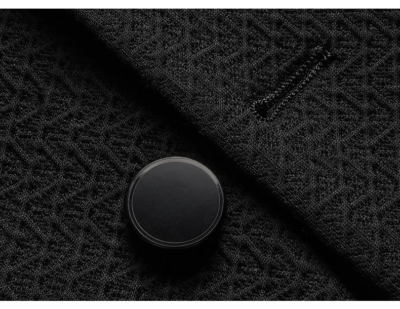 Rhode Scuba Blazer with Herringbone Texture and Quilted Down Inner Lining