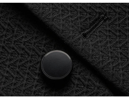 Rhode Scuba Blazer with Herringbone Texture and Quilted Down Inner Lining