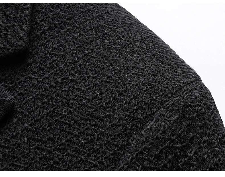 Rhode Scuba Blazer with Herringbone Texture and Quilted Down Inner Lining