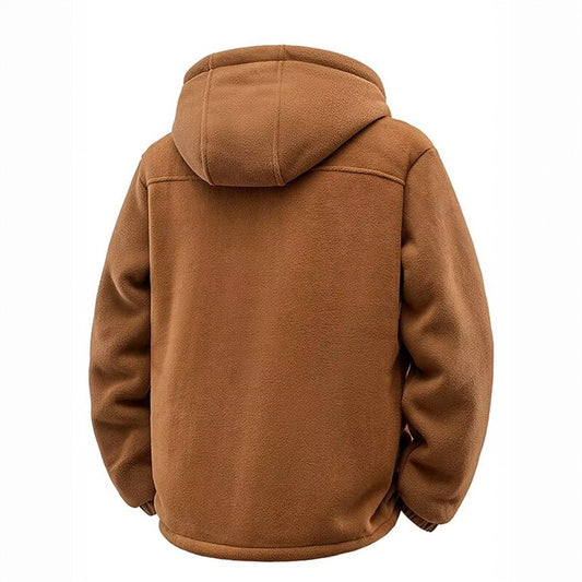 Trailhead Heavyweight Fleece Hoodie with Sherpa Lining and Zip Side Pockets