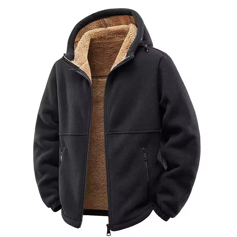 Trailhead Heavyweight Fleece Hoodie with Sherpa Lining and Zip Side Pockets