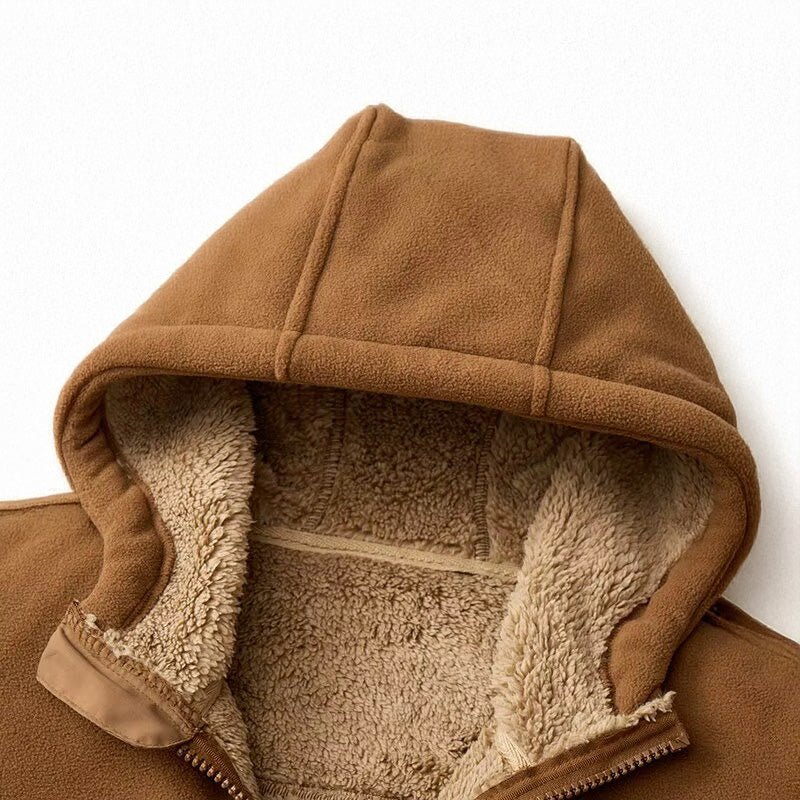 Trailhead Heavyweight Fleece Hoodie with Sherpa Lining and Zip Side Pockets