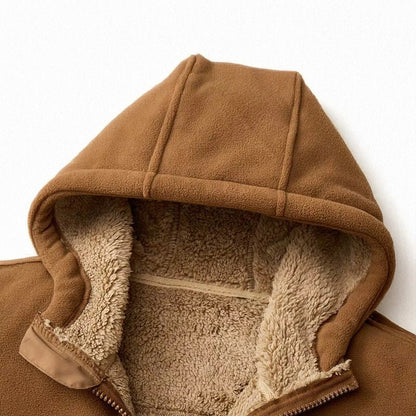 Trailhead Heavyweight Fleece Hoodie with Sherpa Lining and Zip Side Pockets