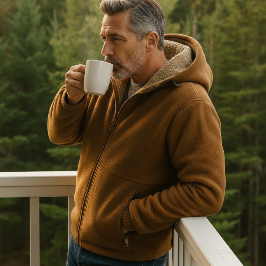 Trailhead Heavyweight Fleece Hoodie with Sherpa Lining and Zip Side Pockets