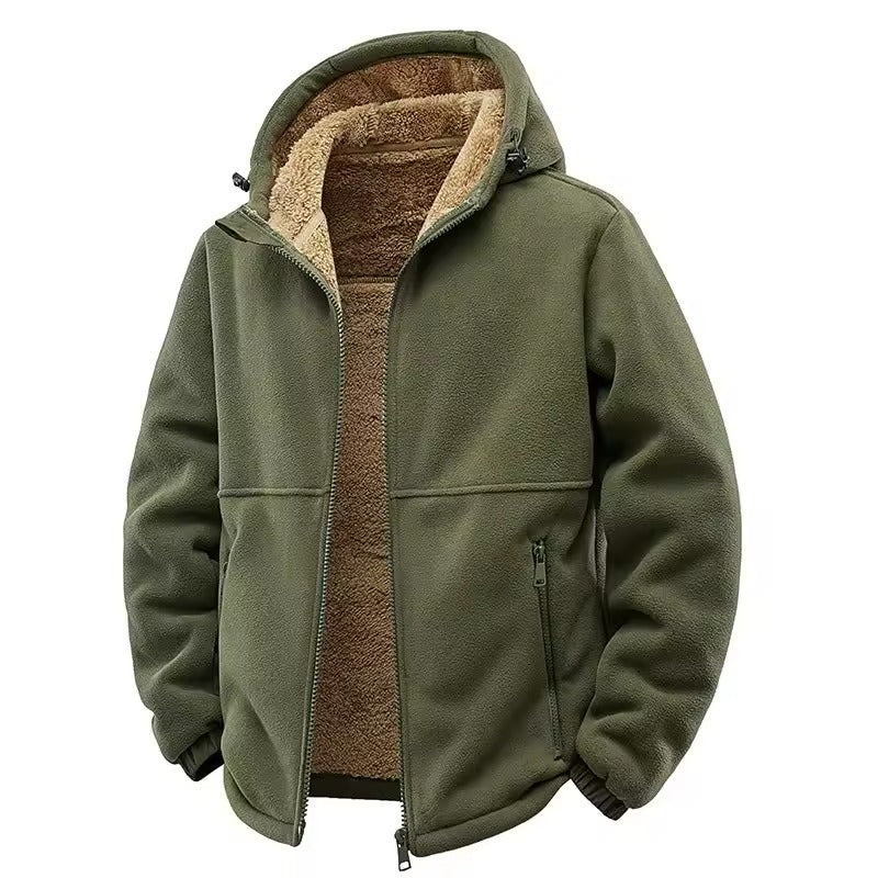 Trailhead Heavyweight Fleece Hoodie with Sherpa Lining and Zip Side Pockets