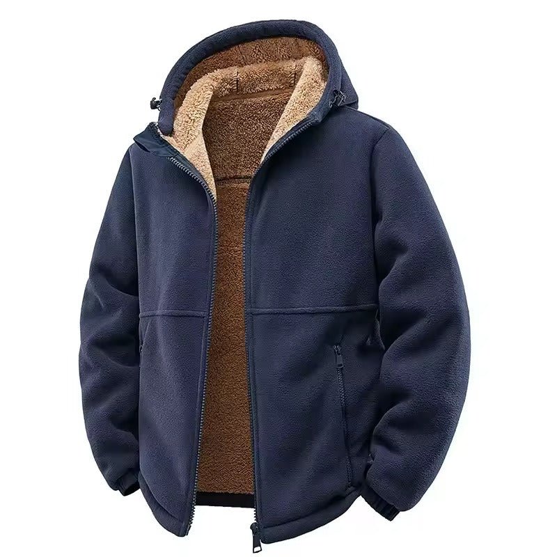 Trailhead Heavyweight Fleece Hoodie with Sherpa Lining and Zip Side Pockets
