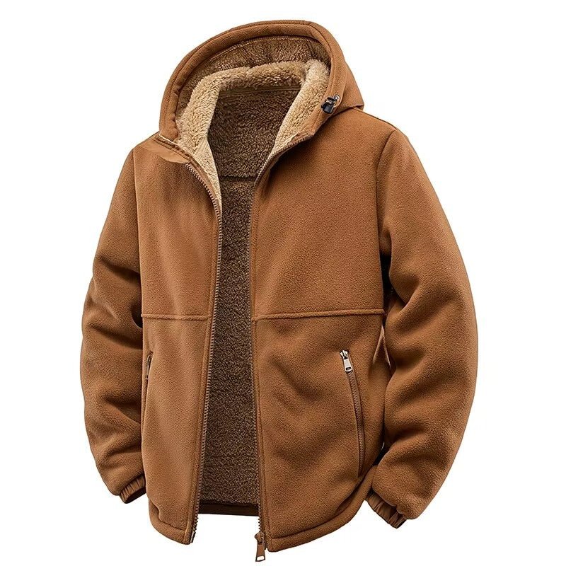Trailhead Heavyweight Fleece Hoodie with Sherpa Lining and Zip Side Pockets
